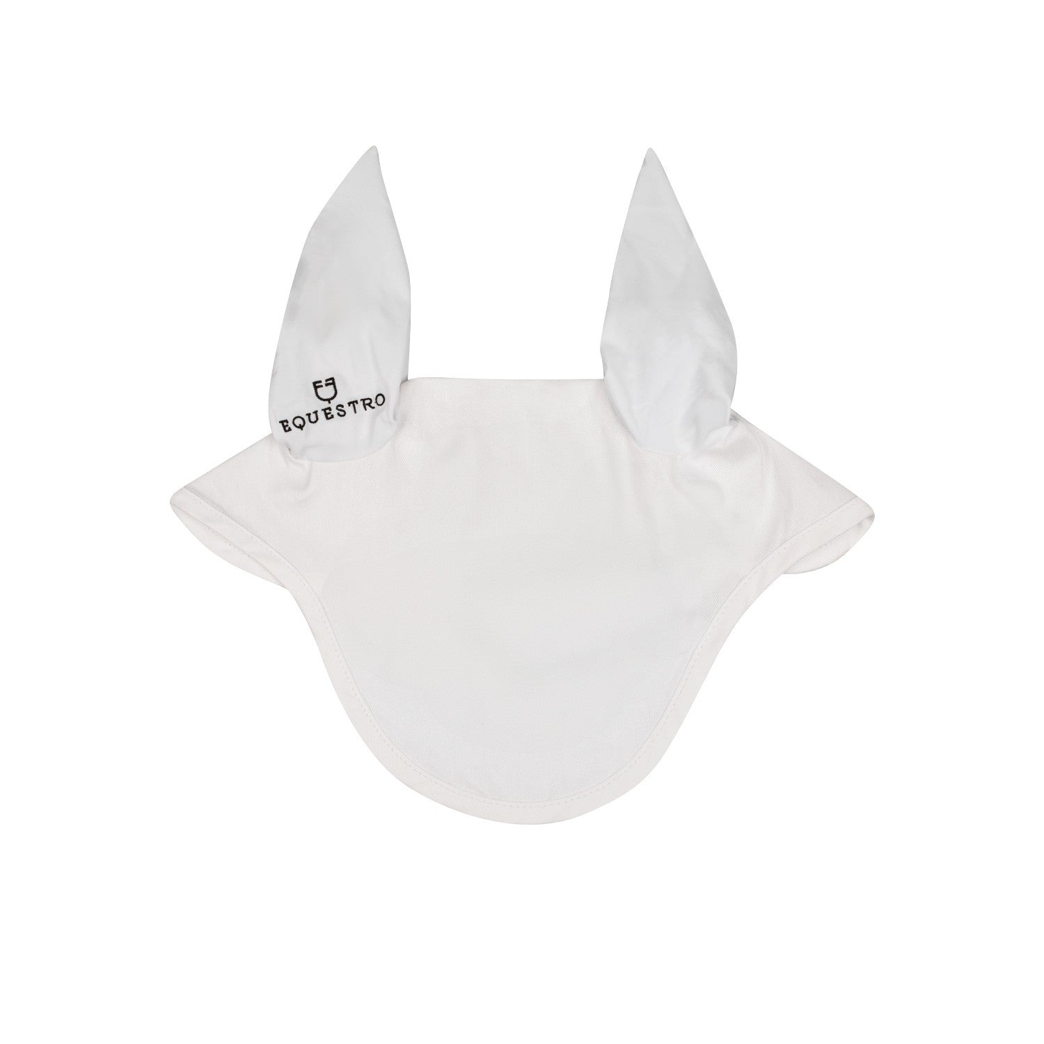 Gorro para pony de algodón con orejas elásticas Equestro - Blanco