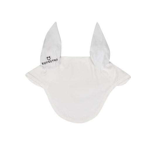 Gorro para pony de algodón con orejas elásticas Equestro - Blanco