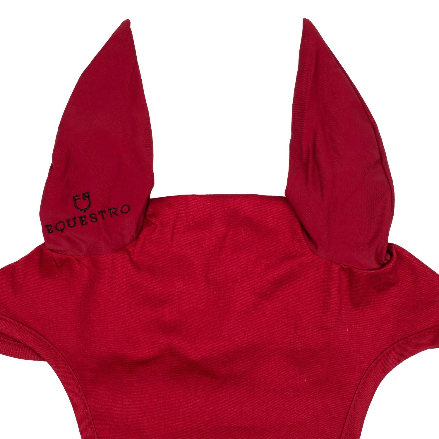 Gorro de algodón con orejas elásticas Equestro - Burdeos