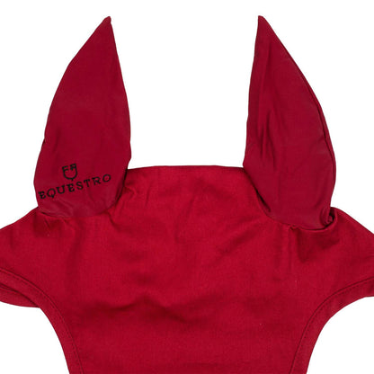 Gorro de algodón con orejas elásticas Equestro - Burdeos