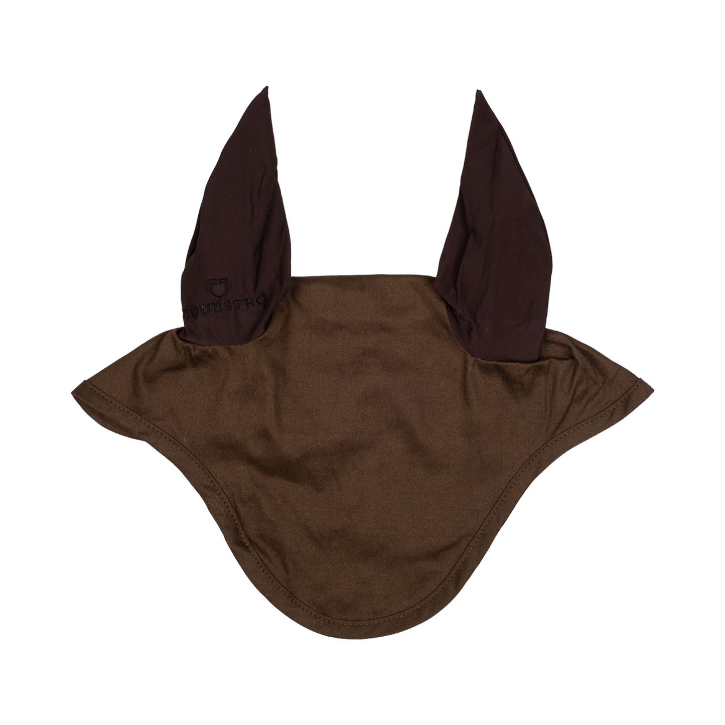 Gorro de algodón con orejas elásticas Equestro - Marrón