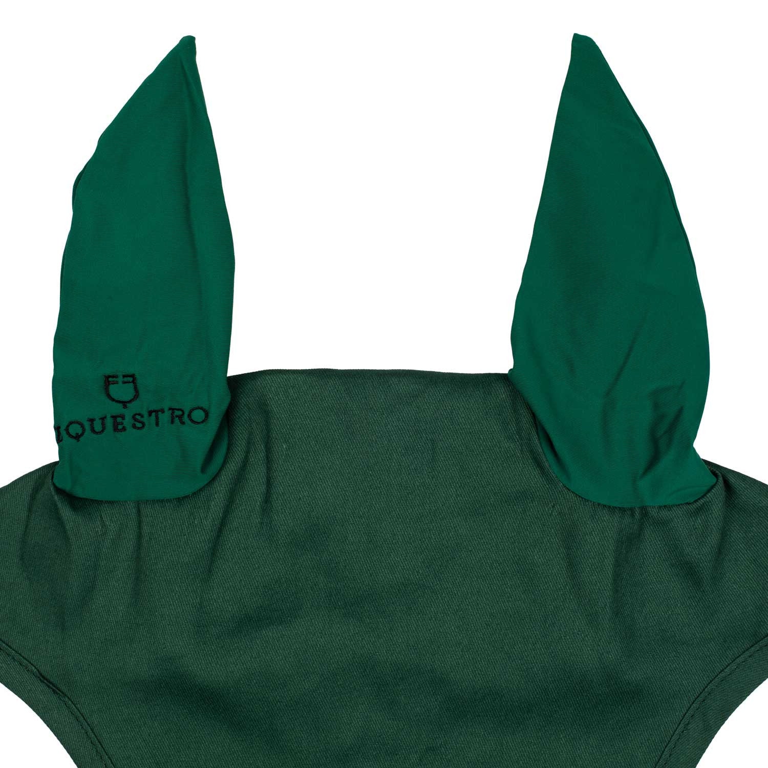 Gorro de algodón con orejas elásticas Equestro - Verde