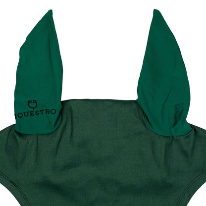 Gorro de algodón con orejas elásticas Equestro - Verde
