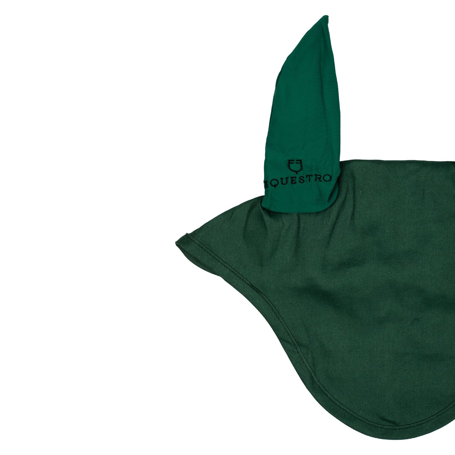 Gorro de algodón con orejas elásticas Equestro - Verde