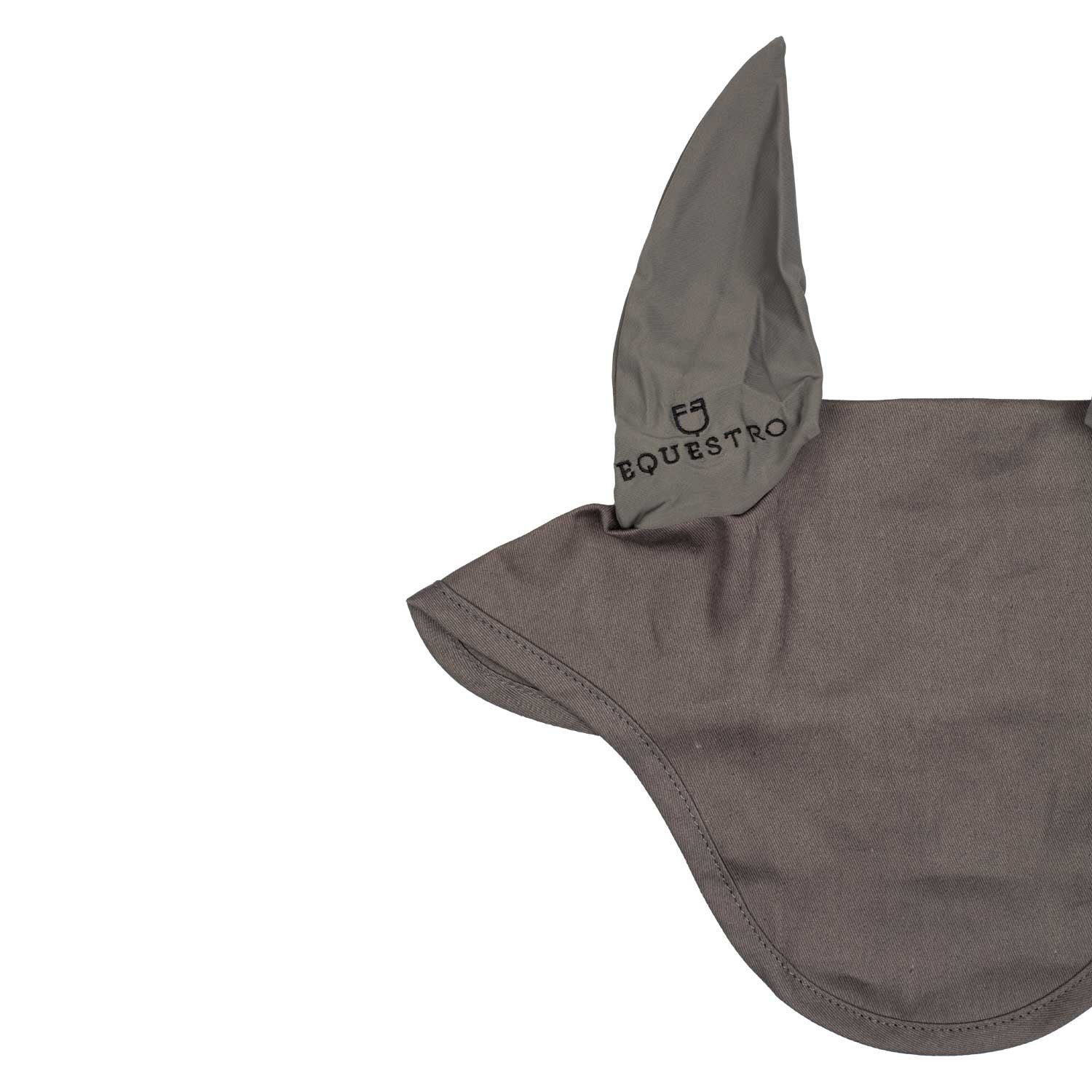 Gorro de algodón con orejas elásticas Equestro - Gris