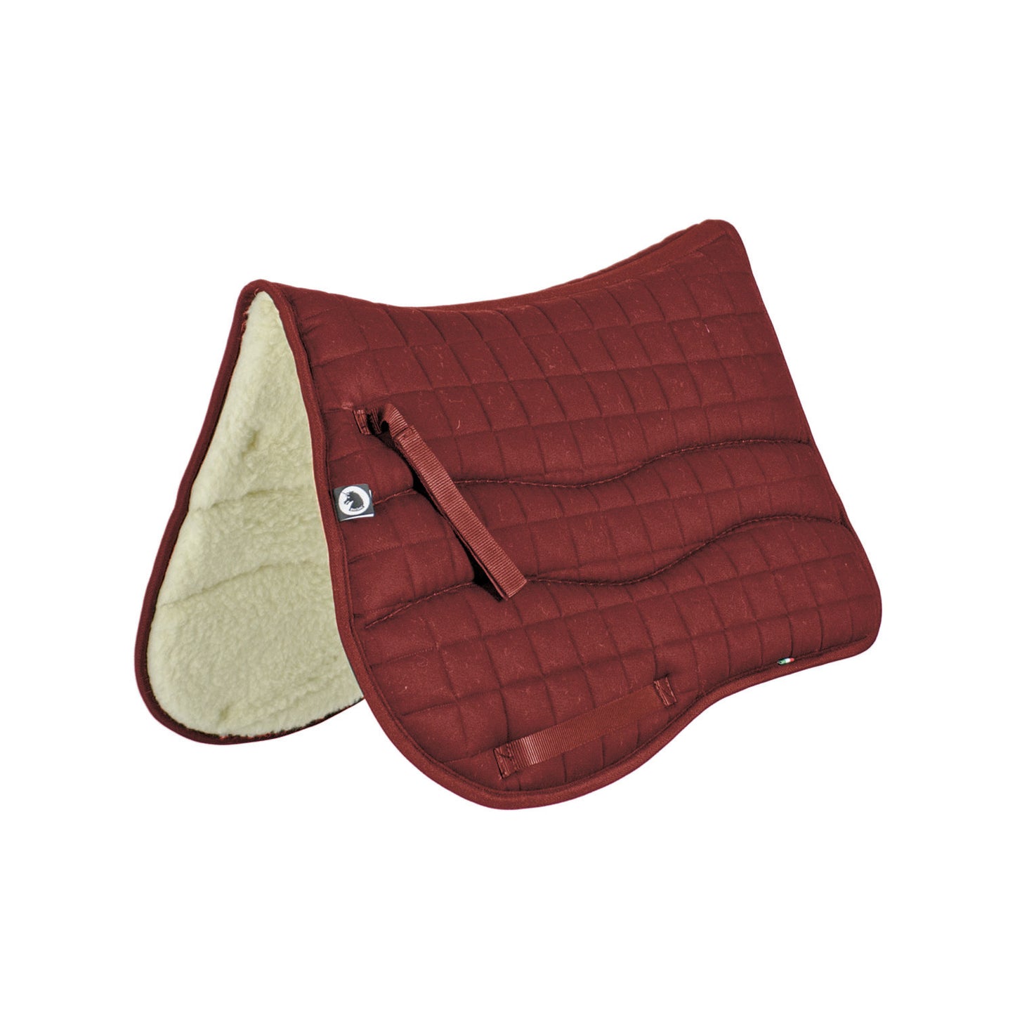 Silla rectangular de lana con algodón Burioni - Burdeos