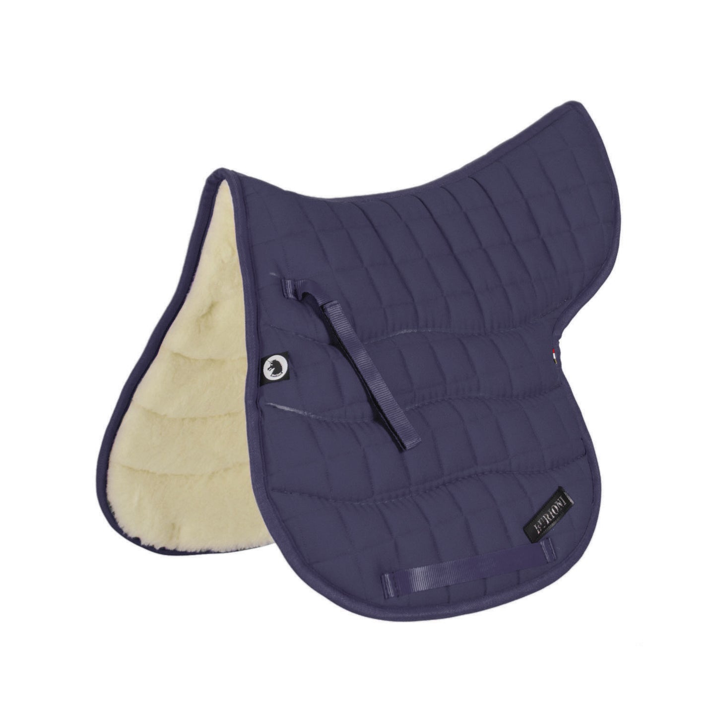 Silla rectangular de lana con algodón Burioni - Azul marino