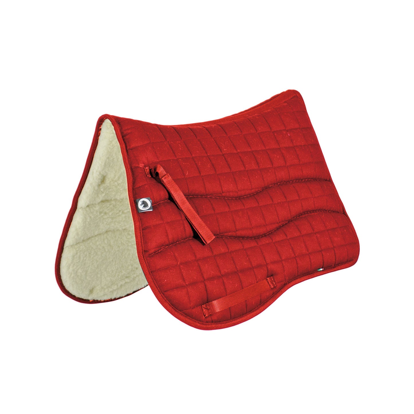 Silla rectangular de lana con algodón Burioni - Rojo