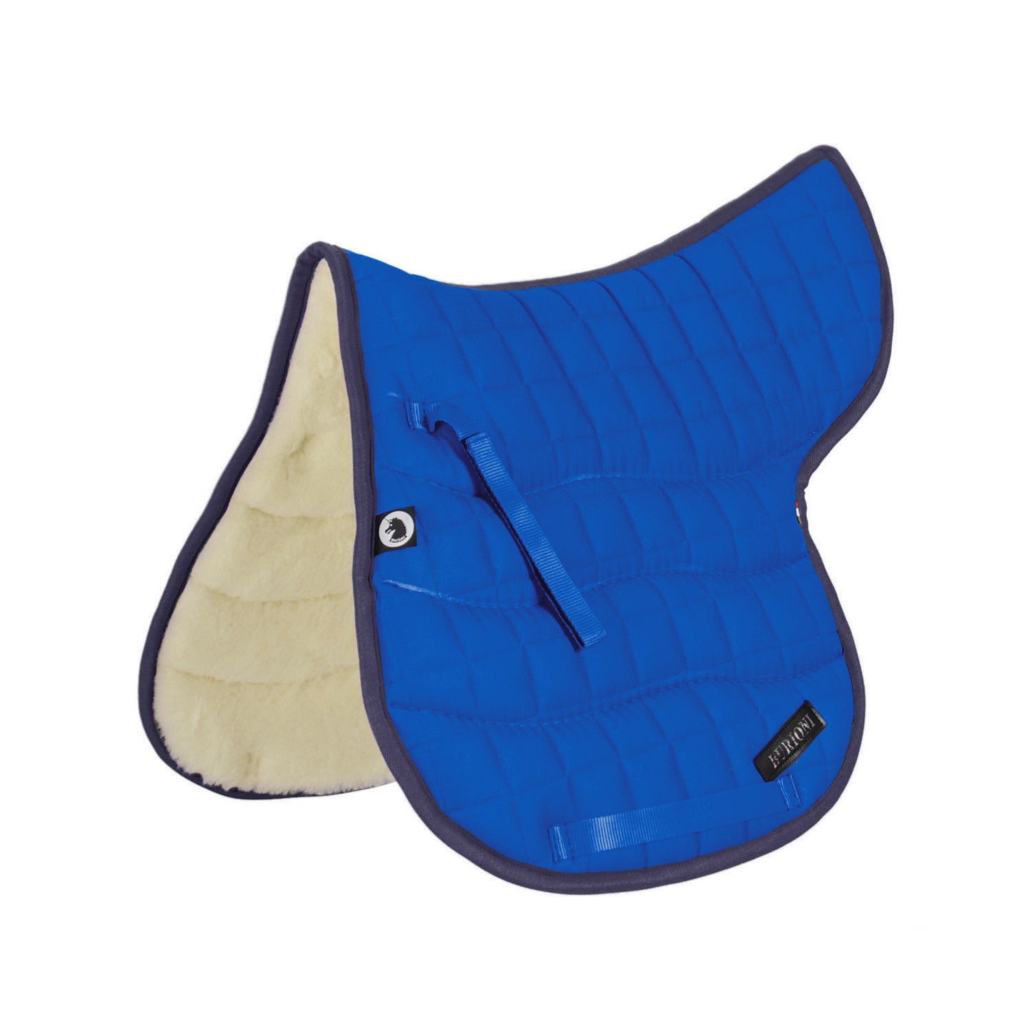 Silla rectangular de lana con algodón Burioni - Azul royal