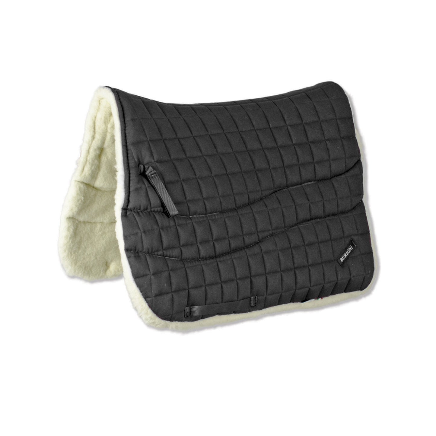 Mantilla de trekking algodón/lana Burioni - Negro