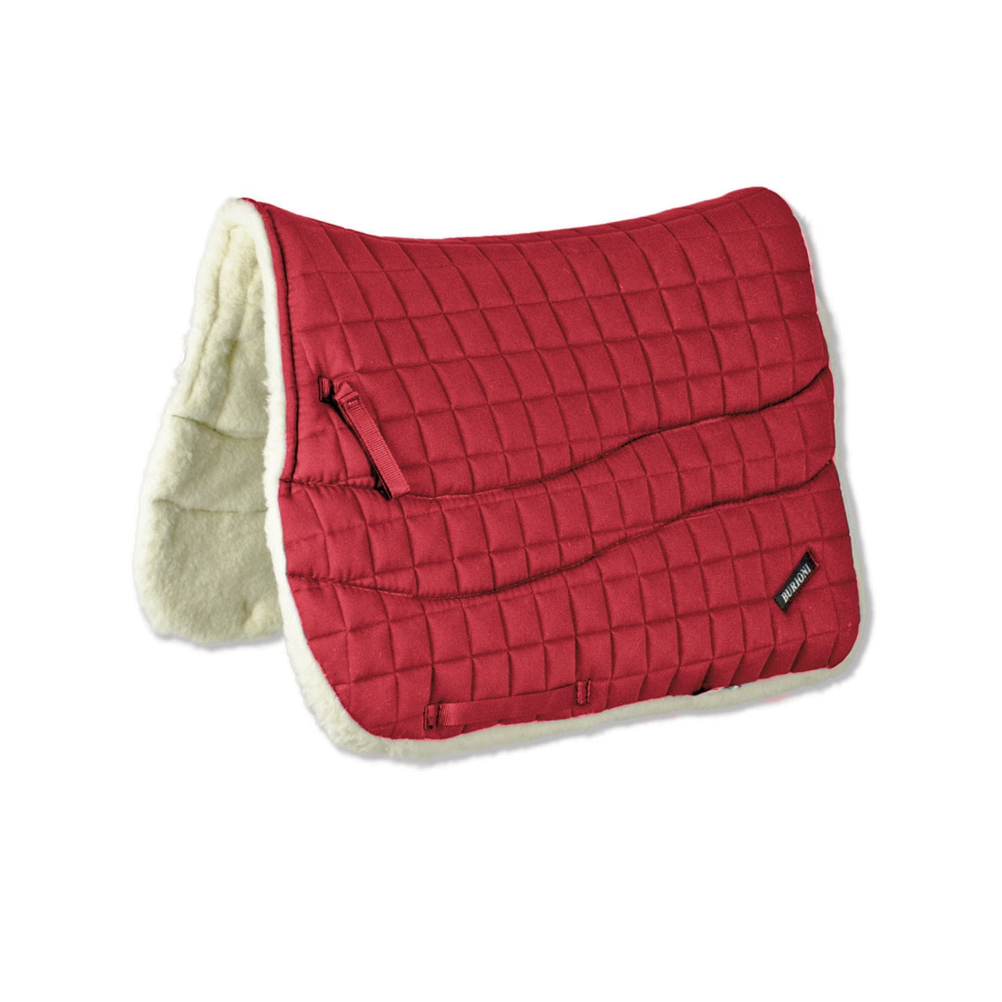 Mantilla de trekking algodón/lana Burioni - Rojo
