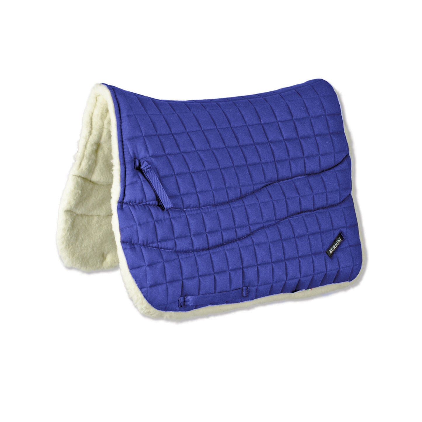 Mantilla de trekking algodón/lana Burioni - Azul royal