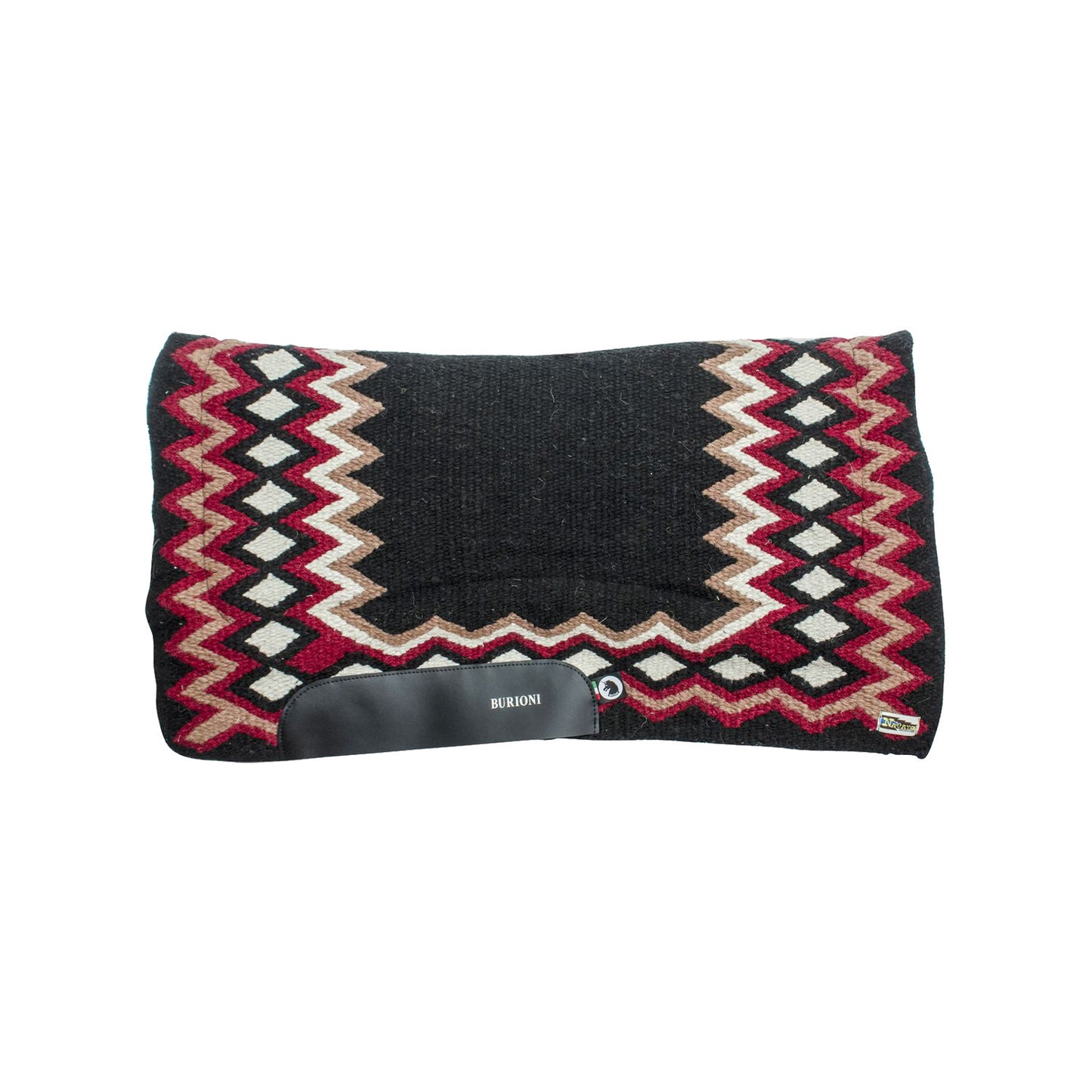 Sudadero show navajo garbio recortado Burioni - Black/Red/Sand