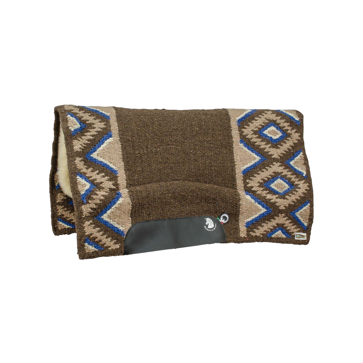 Sudadero show navajo garbio recortado Burioni - Brown/Beige/Blue