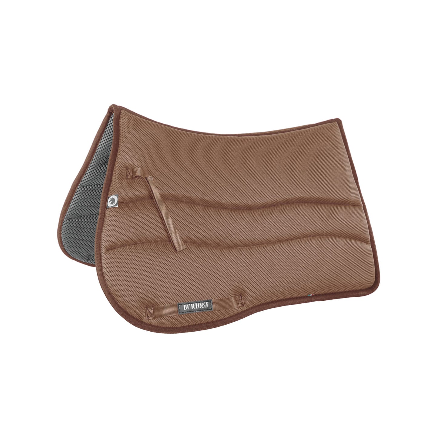 Mantilla inglesa rectangular Techno con Sympa Burioni - Marrón