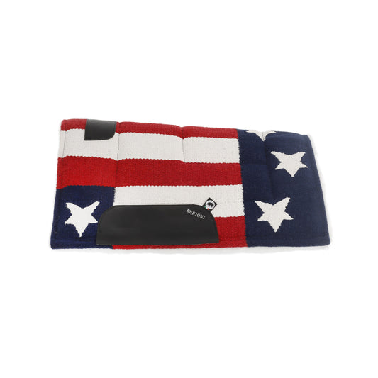 Manta western sintética modelo bandera USA Burioni