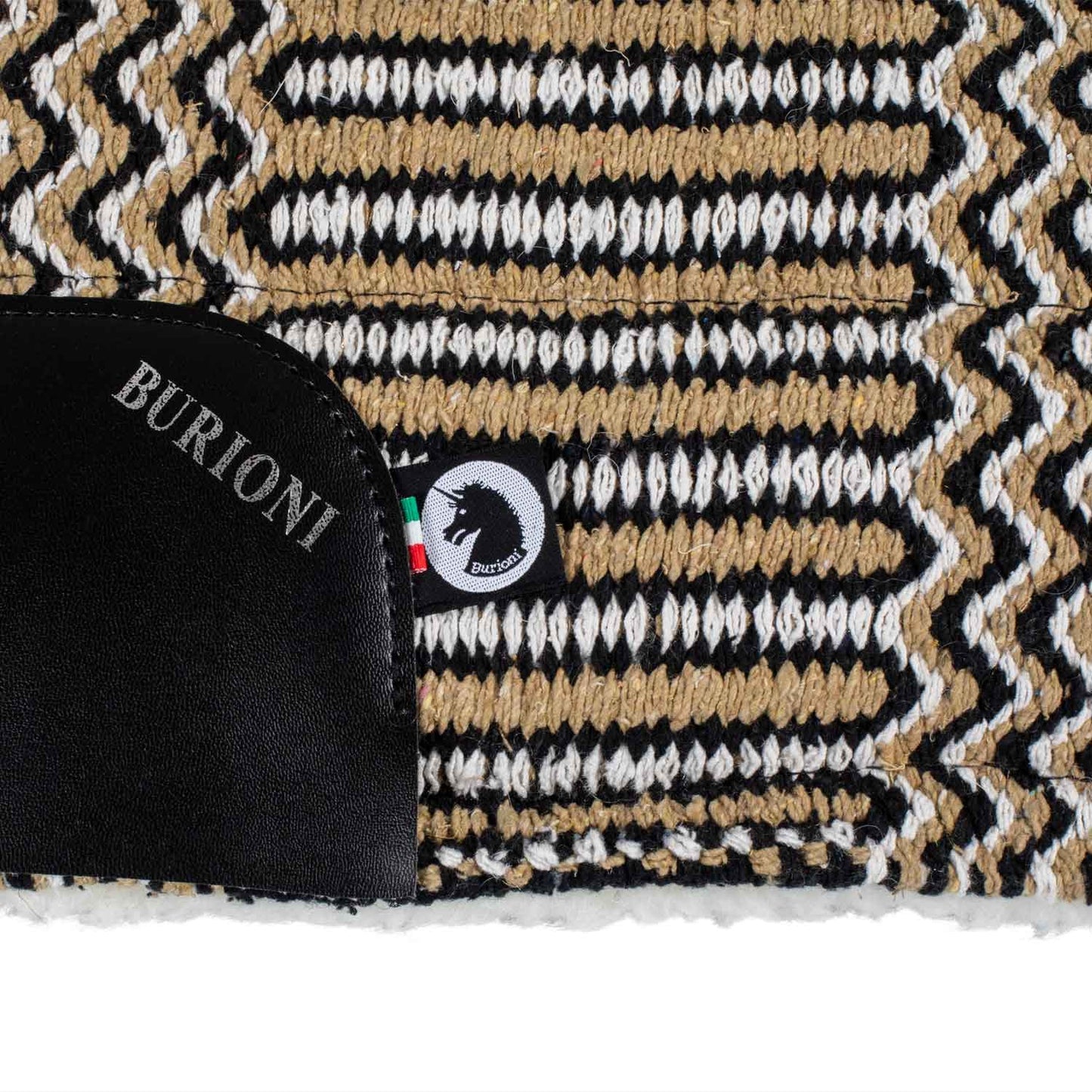 Manta occidental New Wave pura lana Burioni - Beige