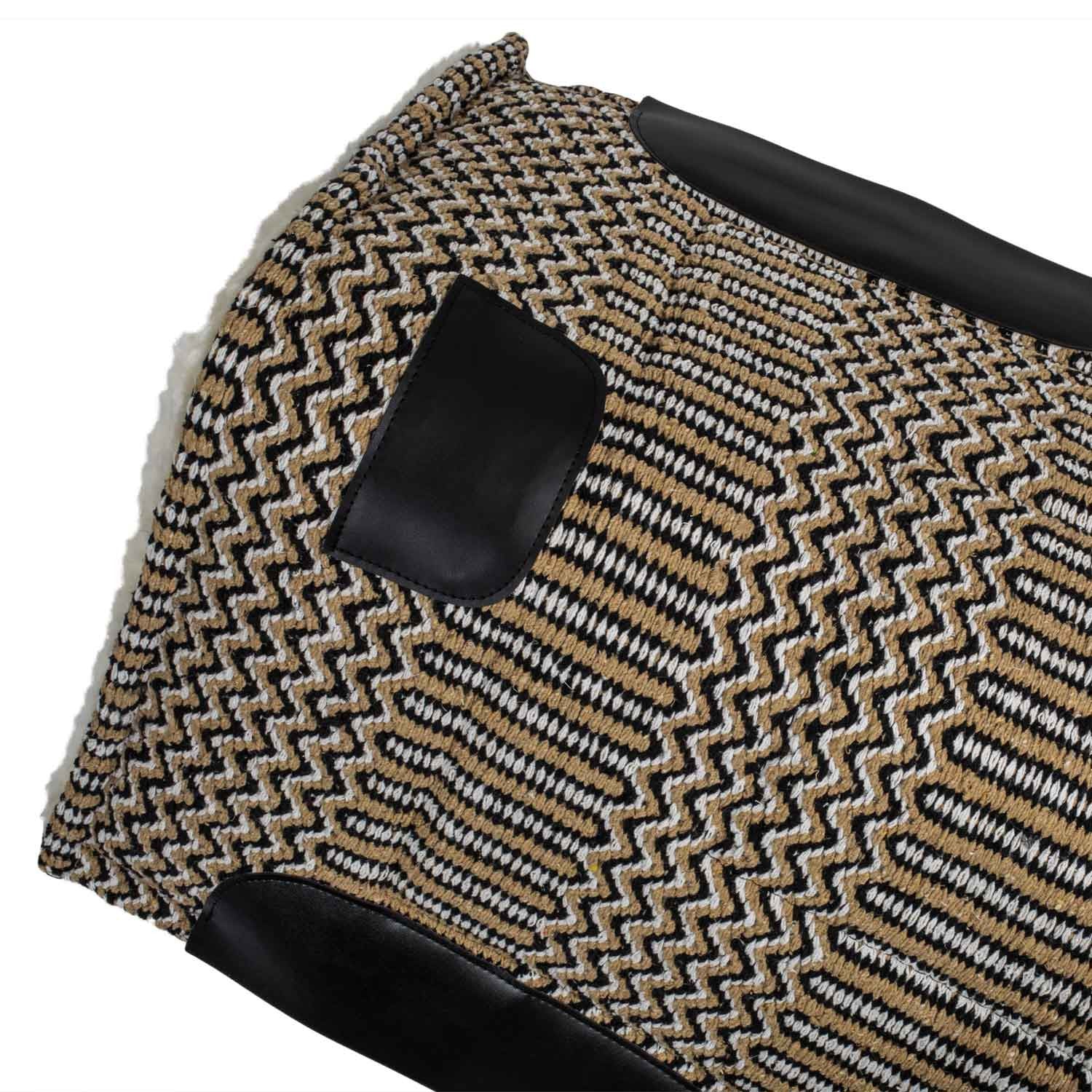 Manta occidental New Wave pura lana Burioni - Beige