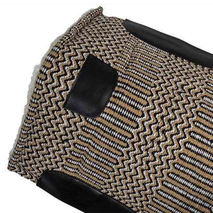 Manta occidental New Wave pura lana Burioni - Beige