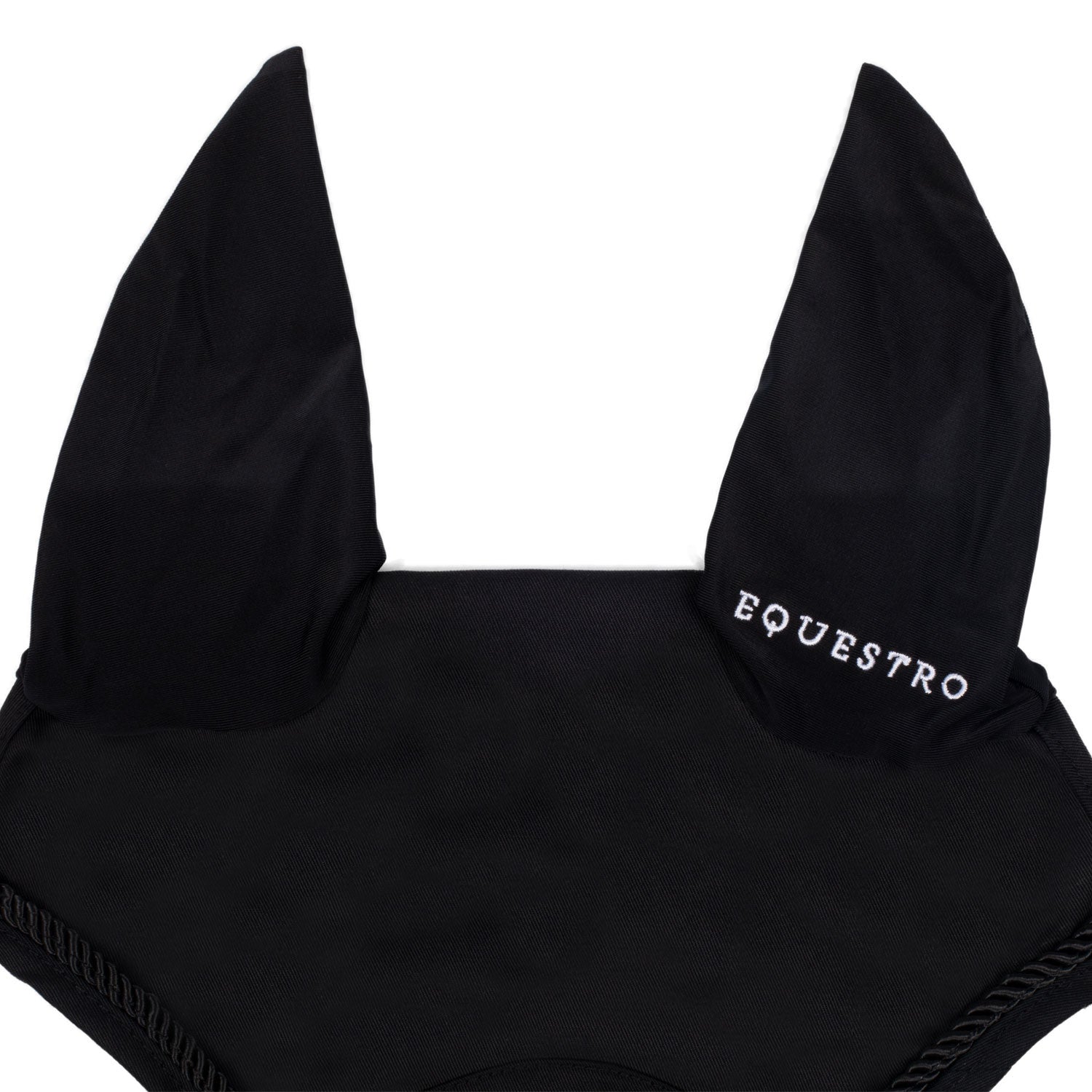 Gorro de algodón con logo central Equestro - Negro
