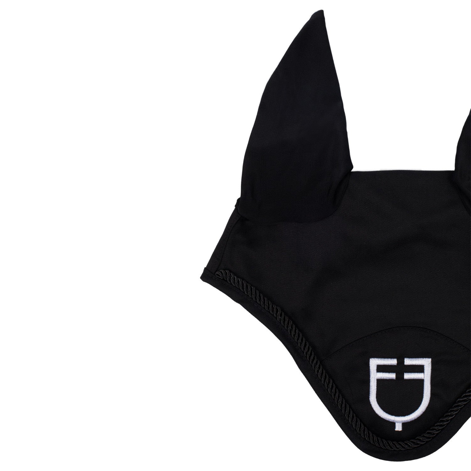 Gorro de algodón con logo central Equestro - Negro