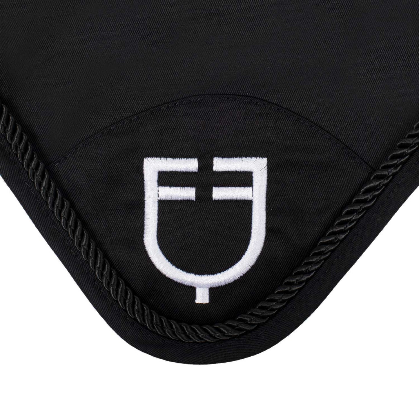 Gorro de algodón con logo central Equestro - Negro