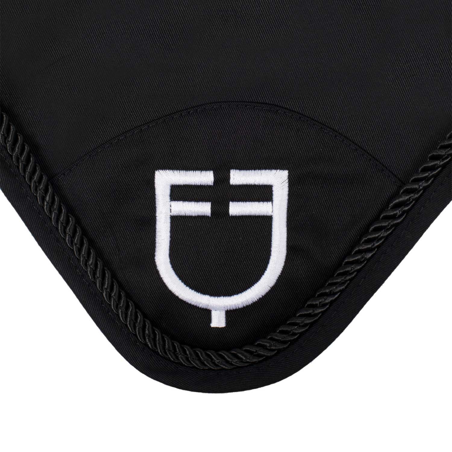 Gorro de algodón con logo central Equestro - Negro