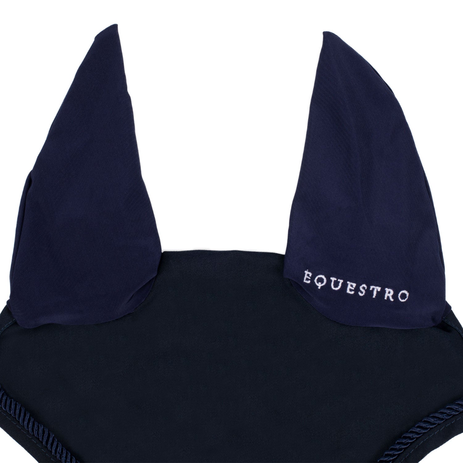 Gorro de algodón con logo central Equestro - Azul marino