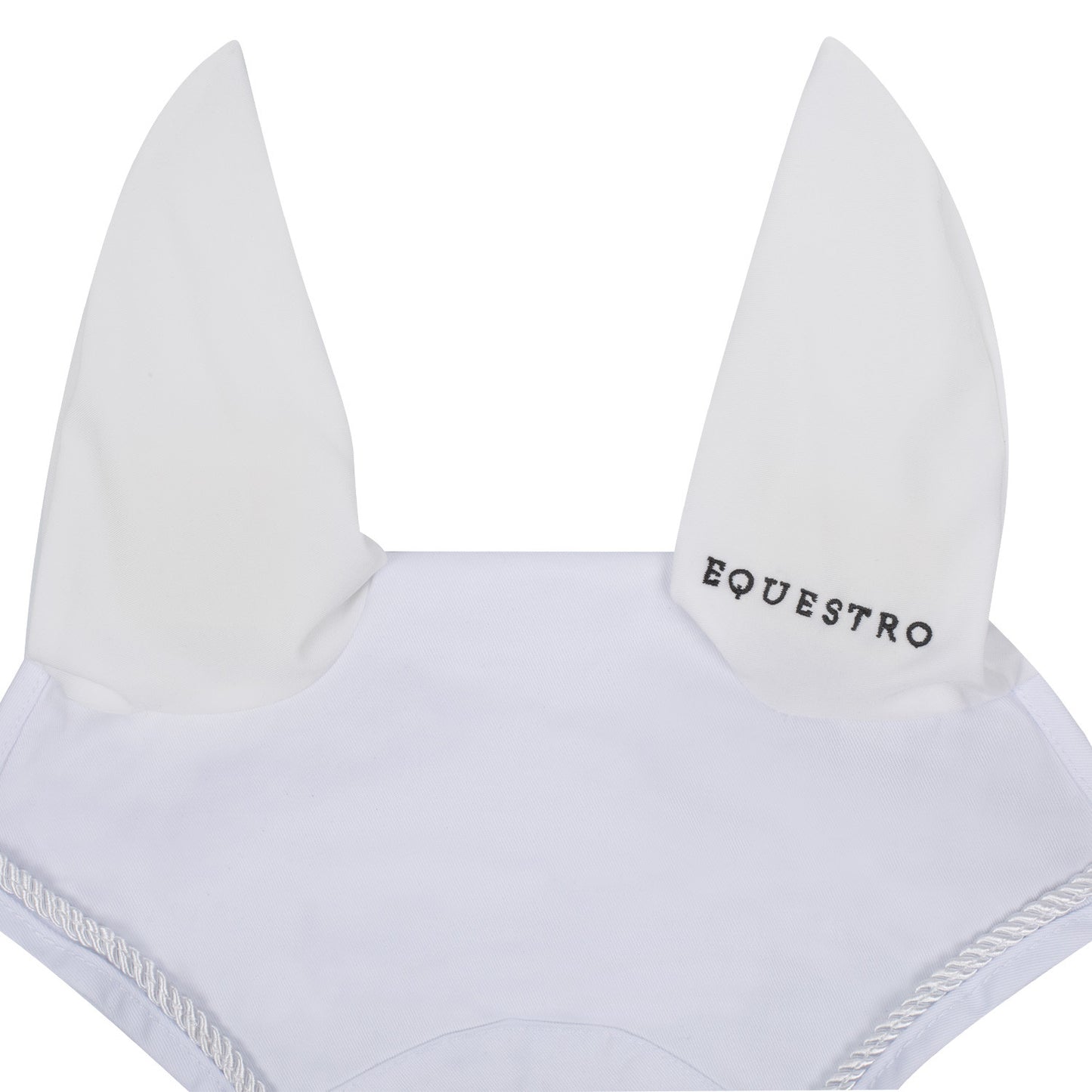 Gorro de algodón con logo central Equestro - Blanco