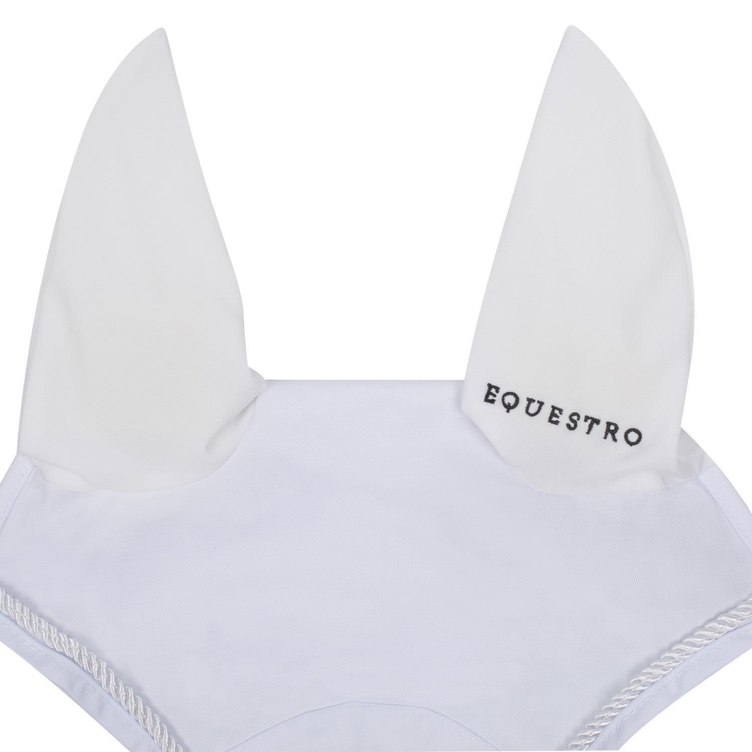 Gorro de algodón con logo central Equestro - Blanco