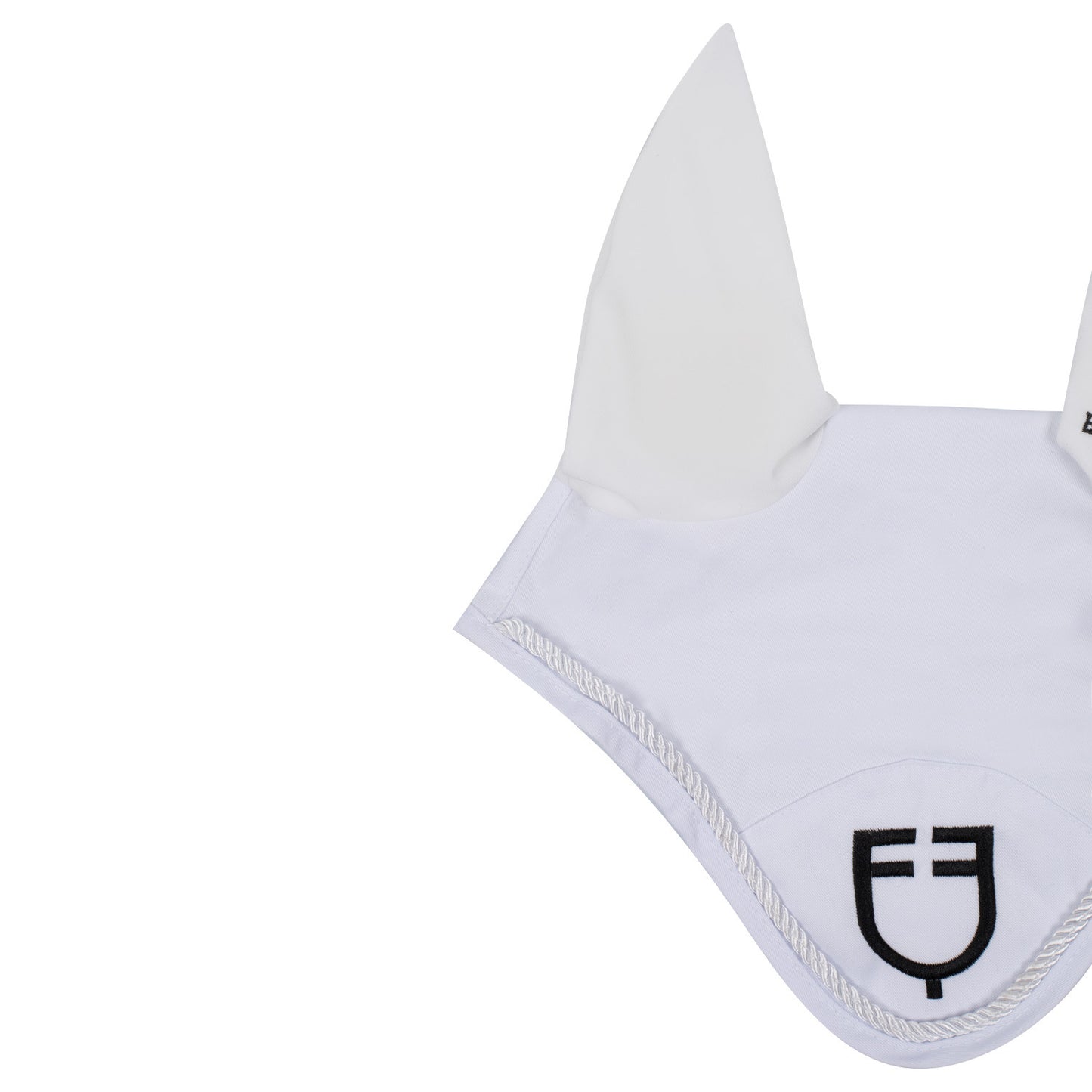 Gorro de algodón con logo central Equestro - Blanco