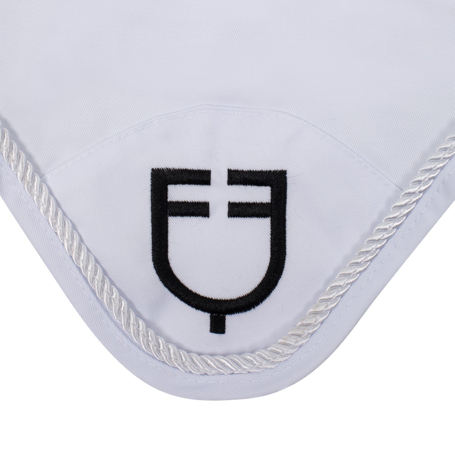 Gorro de algodón con logo central Equestro - Blanco