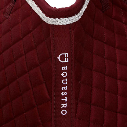 Sudadera de salto anatómica de algodón Equestro - Burdeos