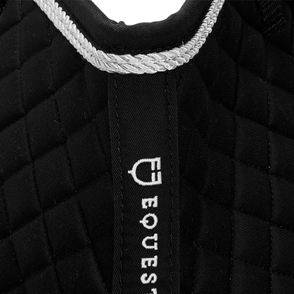 Sudadera de salto anatómica de algodón Equestro - Negro