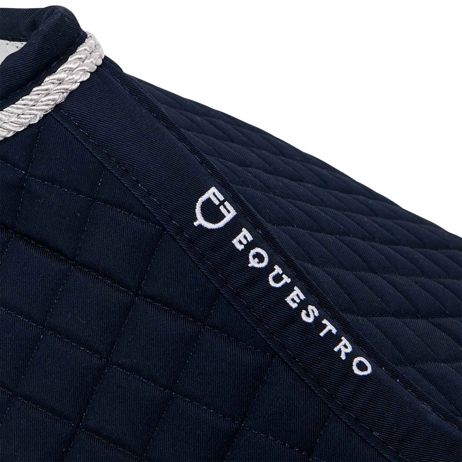 Sudadera de salto anatómica de algodón Equestro - Azul marino