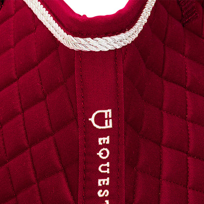 Sudadera de salto anatómica de algodón Equestro - Rojo