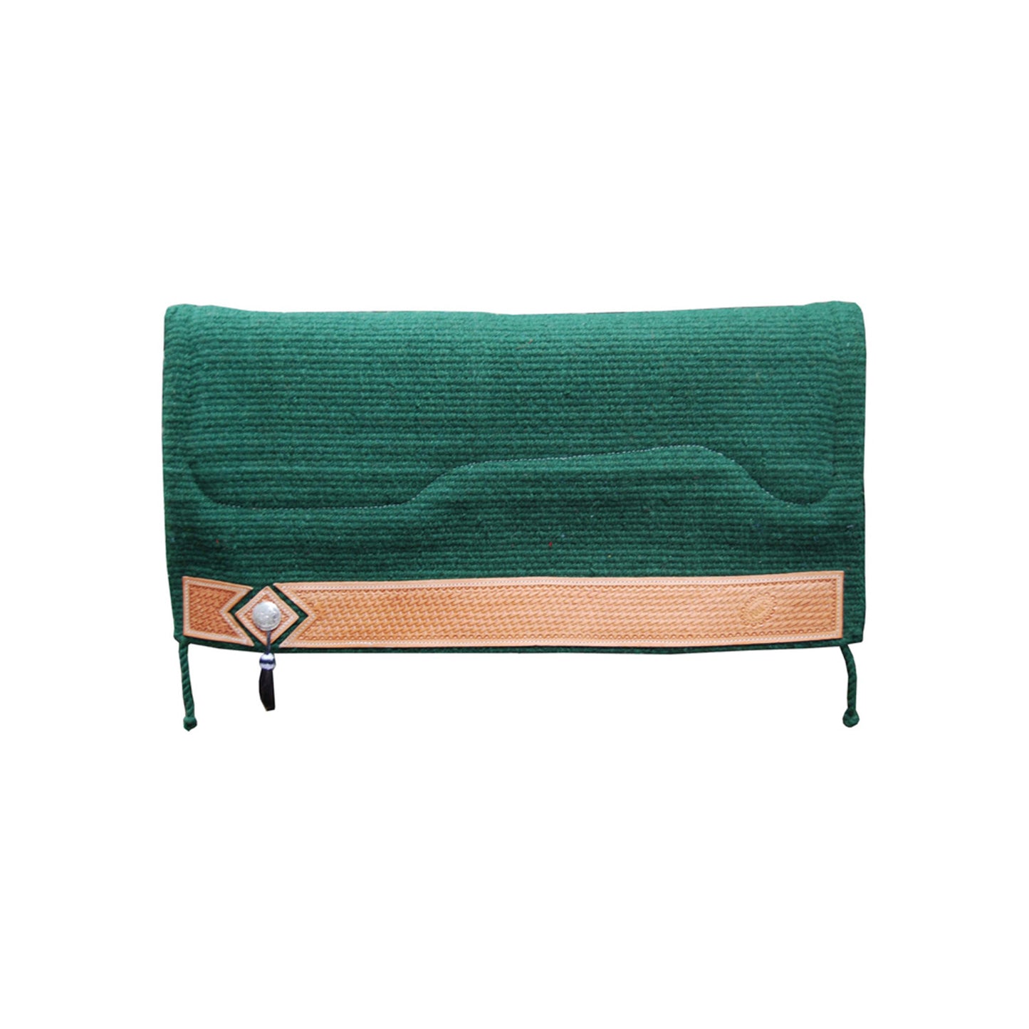 Manta western show alpaca barbwire Pool's - Hunter Green