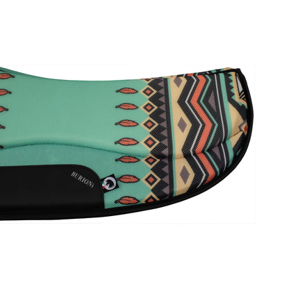 Cojín western barrel TT con Sympa nuevo diseño Burioni - Indi Green