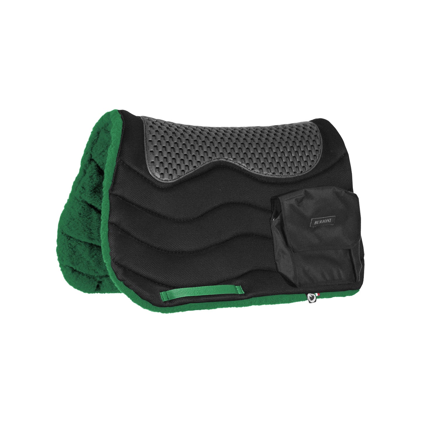 Silla trekking c/bolsillos tt/pile hd + pluma pad Burioni - Verde