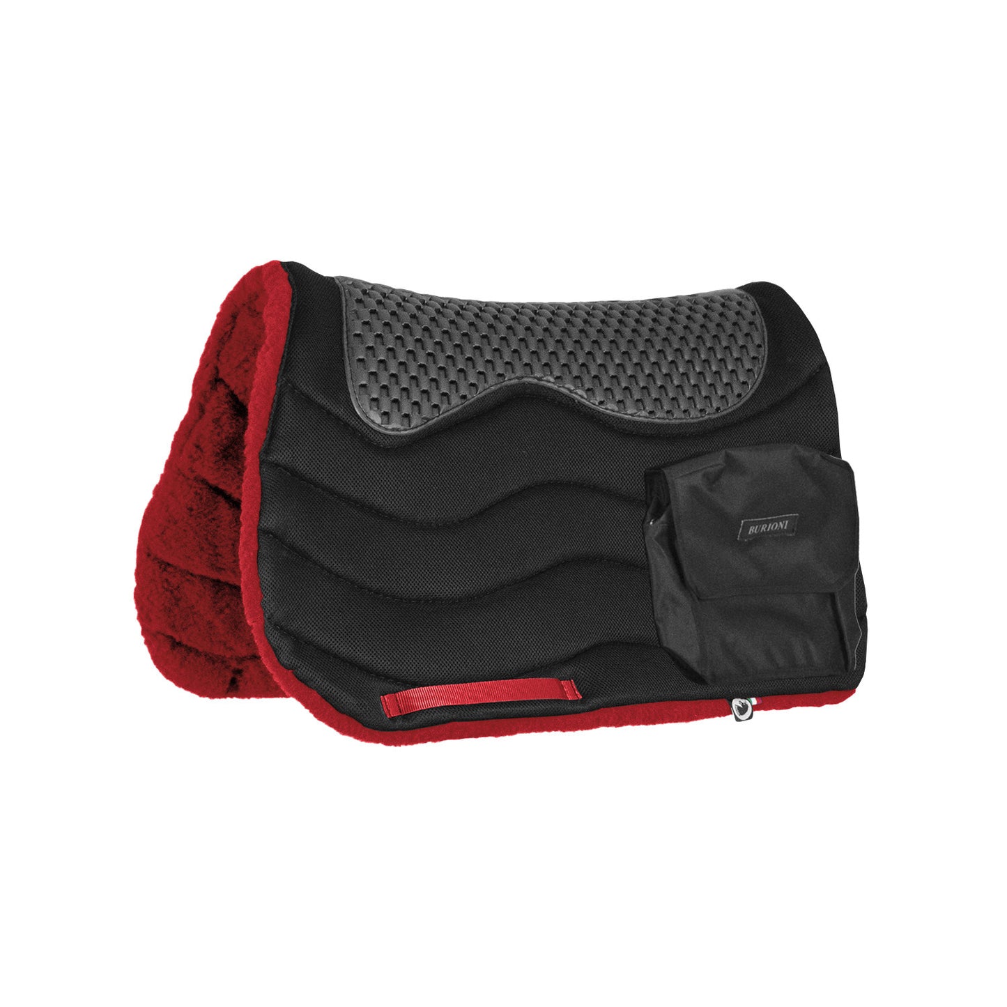 Silla trekking c/bolsillos tt/pile hd + pluma pad Burioni - Rojo