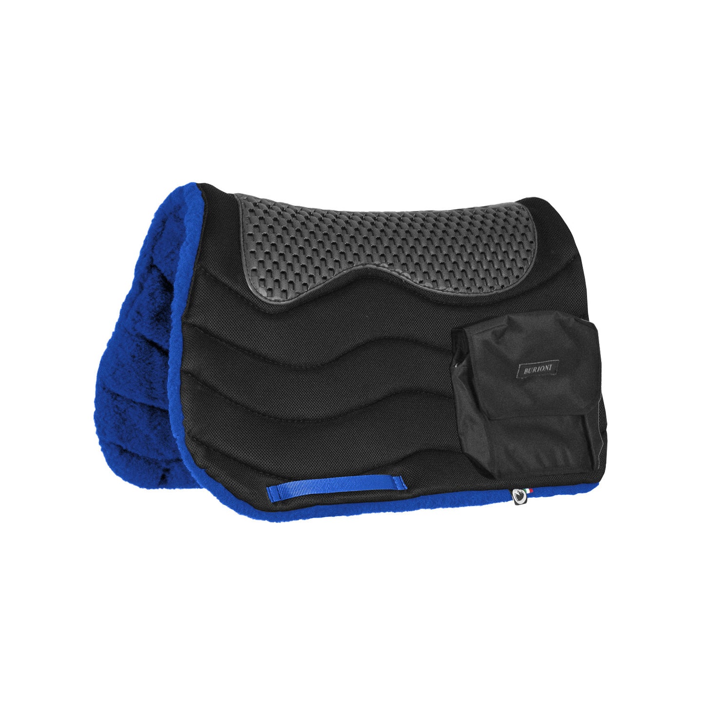 Silla trekking c/bolsillos tt/pile hd + pluma pad Burioni - Azul royal