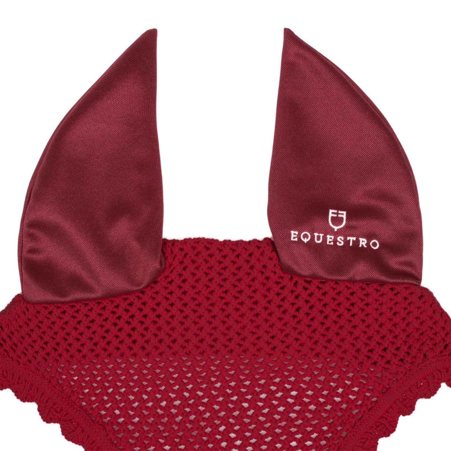 Gorro de punto con orejas elásticas Equestro - Burdeos