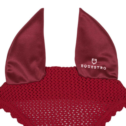 Gorro de punto con orejas elásticas Equestro - Burdeos