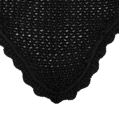 Gorro de punto con orejas elásticas Equestro - Negro