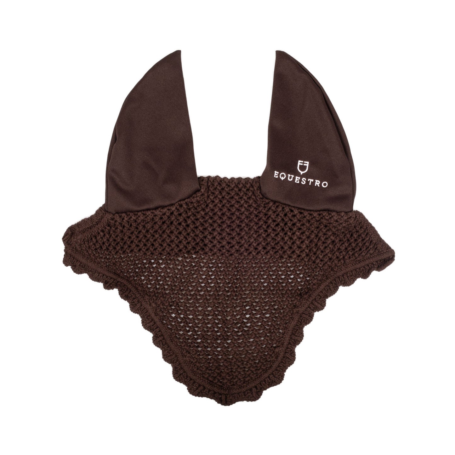 Gorro de punto con orejas elásticas Equestro - Marrón
