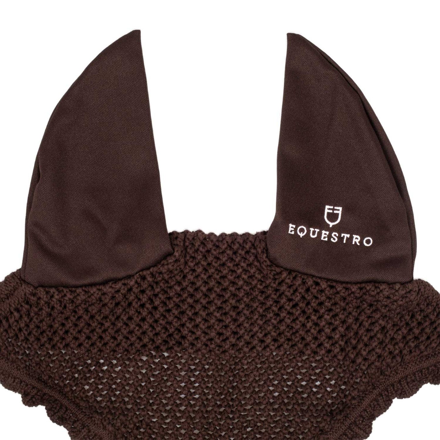 Gorro de punto con orejas elásticas Equestro - Marrón