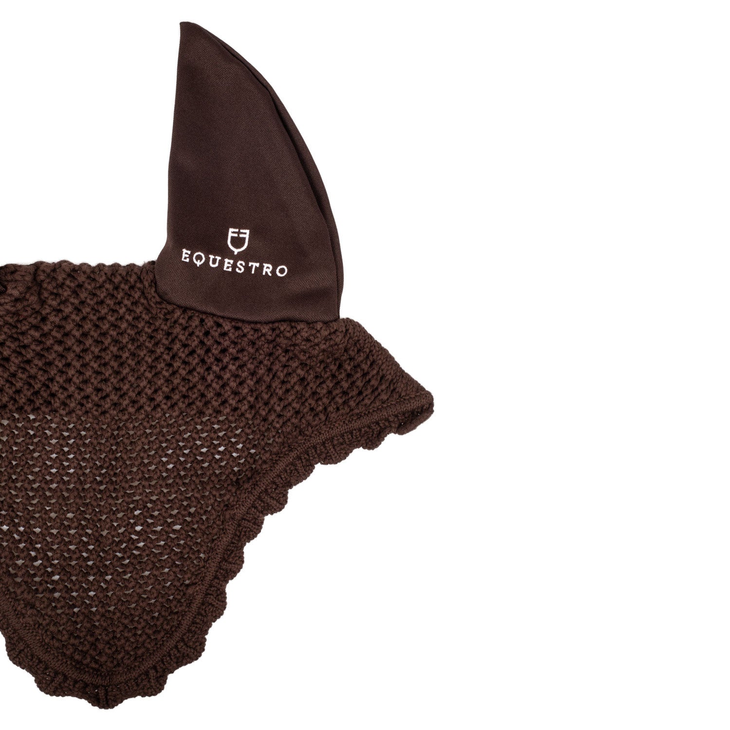 Gorro de punto con orejas elásticas Equestro - Marrón