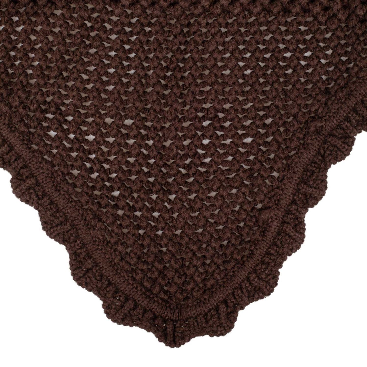 Gorro de punto con orejas elásticas Equestro - Marrón