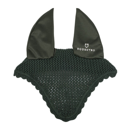 Gorro de punto con orejas elásticas Equestro - Verde