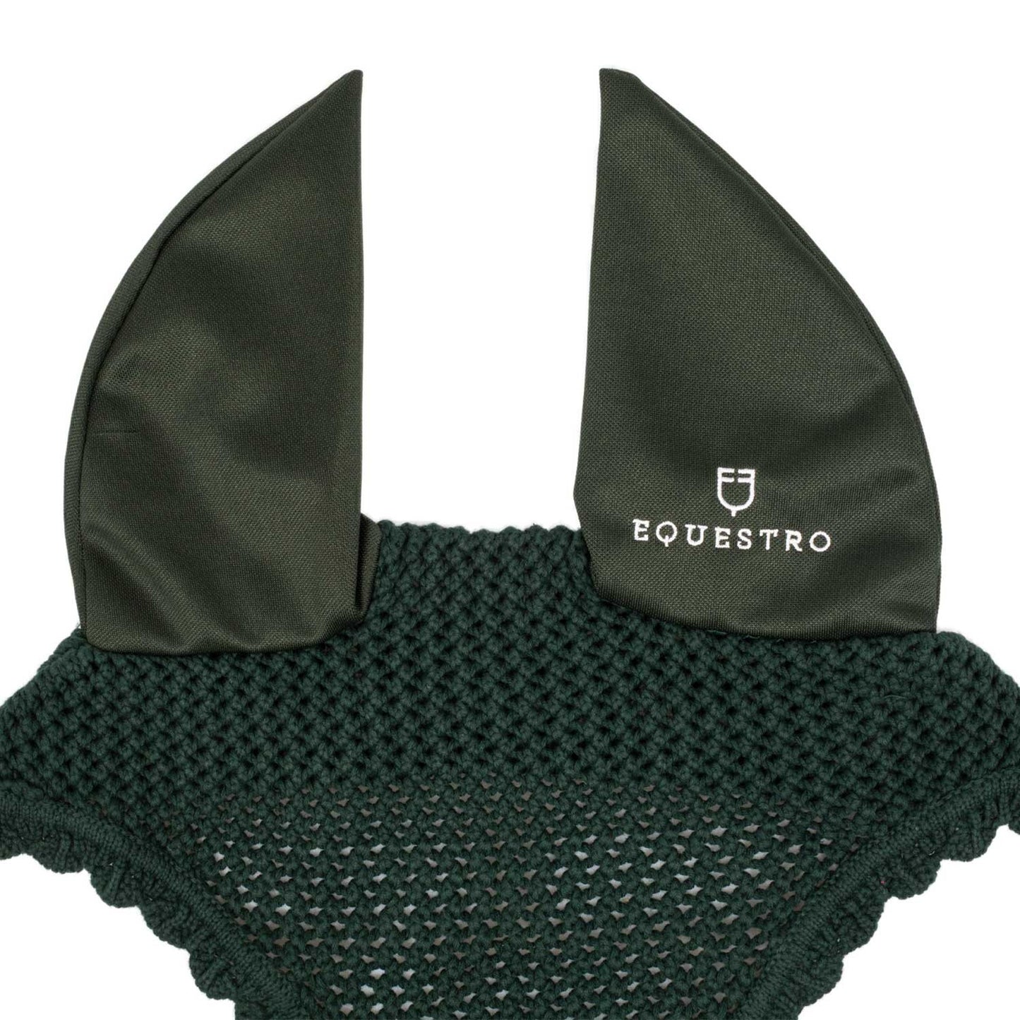 Gorro de punto con orejas elásticas Equestro - Verde